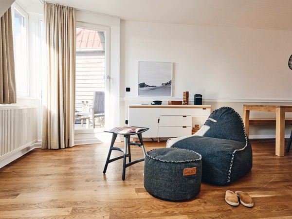 Zwei-Raum-Maisonette-Ferienwohnung Typ XL zur Inselseite (Fewo in der Halemstr.)