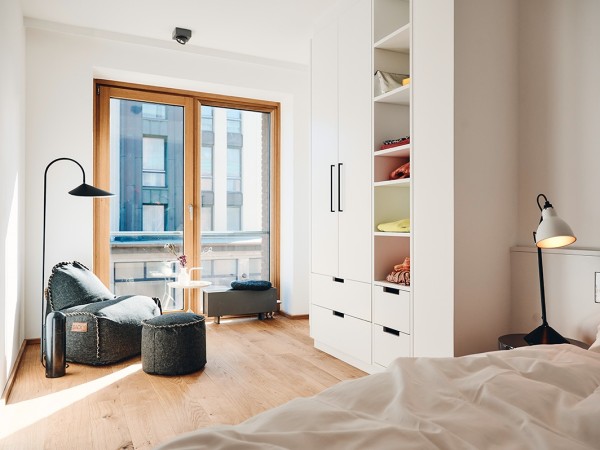 Drei-Raum-Apartment mit Balkon und Meerblick (im Rodehuus)