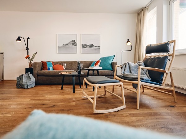 Zwei-Zimmer-Ferienwohnung Typ M zur Inselseite (Fewo in der Halemstr.)